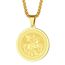 Herren Heiliger St. Georg Anhänger Halskette das Siegel der sieben Erzengel Religiöser Medaillon Modeschmuck für Männer und Frauen Jungen Edelstahl christliches Geschenk