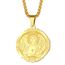 Herren Heiliger Michael Anhänger Halskette das Siegel der sieben Erzengel Religiöser Medaillon Modeschmuck für Männer und Frauen Jungen Edelstahl christliches Geschenk