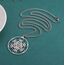 EUEAVAN Metatrons Würfel Halskette Metatron Würfel Heilige Geometrie Anhänger Siegel von Erzengel Engel Metatron Statement Halsketten Spiritueller Schutz Talisman für Frauen (Metatron groß silber2)