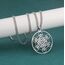 EUEAVAN Metatrons Würfel Halskette Metatron Würfel Heilige Geometrie Anhänger Siegel von Erzengel Engel Metatron Statement Halsketten Spiritueller Schutz Talisman für Frauen (Metatron groß silber2)