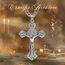 AEONSLOVE Kreuz Halskette Herren Silber 925 Kreuz Kette Damen Jesus Kreuzkette Silber Herren Benedikt Kreuz Anhänger Kruzifix Heilige Benedikt Medaille Christlicher Schmuck Katholischer Geschenke