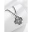 AEONSLOVE Heiliger Gabriel Kette Silber 925 für Herren Damen Erzengel Gabriel Medaille Saint Gabriel Halskette Christliche Katholische Schutz Talisman Religiöse Schmuck