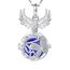 Only faith Halskette mit Engelsrufer, schwangere Frau, Erzengel, versilbert, Geschenk für werdende Mütter, Pequeño, Edelstahl, Kein Edelstein