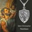 ONEFINITY Saint Christophorus Kette Herren 925 Sterling Silber St Christophorus Anhänger St Christopher Halskette Religiöse Schützen Schmuck Geschenk Für Damen