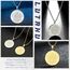 Herren St. Christophorus Anhänger Halskette das Siegel der sieben Erzengel Religiöser Medaillon Modeschmuck für Männer und Frauen Jungen Edelstahl christliches Geschenk