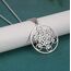 EUEAVAN Metatrons Würfel Halskette Metatron Würfel Heilige Geometrie Anhänger Siegel von Erzengel Engel Metatron Statement Halsketten Spiritueller Schutz Talisman für Frauen (Metatron groß silber2)