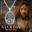 YEESIA Judas-Halskette für Damen und Herren, 925er Sterlingsilber, Anhänger mit dem Heiligen Judas, ovale Medaille, religiöser Schmuck, Geschenk für Damen und Herren