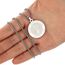 Herren St. Christophorus Anhänger Halskette das Siegel der sieben Erzengel Religiöser Medaillon Modeschmuck für Männer und Frauen Jungen Edelstahl christliches Geschenk