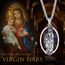 YEESIA Jungfrau Maria Halskette für Frauen 925 Sterling Silber Mary Miraculous Medal Our Lady Of Guadalupe Anhänger Halskette Religiöser Schmuck Geschenke