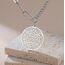 EUEAVAN Metatrons Würfel Halskette Metatron Würfel Heilige Geometrie Anhänger Siegel von Erzengel Engel Metatron Statement Halsketten Spiritueller Schutz Talisman für Frauen (Silber 2)