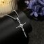AEONSLOVE Kreuz Kette Damen Silber 925 Kruzifix Halskette Kreuzkette Silber Herren Jesus Anhänger Religiöse Geschenke Schutzamulett Katholisch Christlicher Schmuck Herren