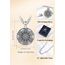 AEONSLOVE Metatrons Würfel Halskette Silber 925 Heilige Geometrie Anhänger Herren Damen Erzengel Metatron Medaille Metatrons Würfel Schmuck