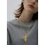 AEONSLOVE Caravaca Kreuz Kette Silber 925 Kreuzkette Silber Herren Kruzifix Halskette Damen Jesus Anhänger Religiöse Geschenke Schutzamulett Christlicher Schmuck Herren (Gold)