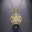 EUEAVAN Metatrons Würfel Halskette Metatron Würfel Heilige Geometrie Anhänger Siegel von Erzengel Engel Metatron Statement Halsketten Spiritueller Schutz Talisman für Frauen (Gold)