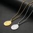 Herren Damen Heiliger Barbara Anhänger Halskette das Siegel der sieben Erzengel Religiöser Medaillon Modeschmuck für Männer und Frauen Jungen Edelstahl christliches Geschenk