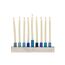 Yair Emanuel Small Hanukkah Menorah - Strip - Blue