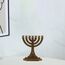 Fopytu Mini 7-Branch Menorah Kerzenhalter Für Schabbat, Tabernakel, Jüdische Kerzenhalter Home Decor Ornamente Tisch Herzstück Display