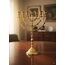 Grehge enorah 7 Branch, Salomons Menorah .Antique Replica Solid Brass/Copper 12" inches Bronze 7 Branches Menorah Candle Holder from Israel,