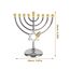 BESPORTBLE Hanukkah Menorah Chanukka 9 Zweig Kerzenhalter Jüdischer Kerzenständer Dekorativer Kerzenhalter Metallkandelaber Tischdekoration Für Hochzeitstischdekoration