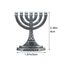 Fopytu Mini 7-Branch Menorah Kerzenhalter Für Schabbat, Tabernakel, Jüdische Kerzenhalter Home Decor Ornamente Tisch Herzstück Display
