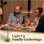 Salomons Menorah 35,6 cm hohes Messing, 7 Zweige, Menora Kerzen, Marke: Salomons Menora, The Light Within Your Home