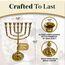 Salomons Menorah 35,6 cm hohes Messing, 7 Zweige, Menora Kerzen, Marke: Salomons Menora, The Light Within Your Home
