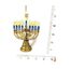 Kurt Adler Noble Gems Gold Jewish Menorah Glass Holiday Hanukkah Ornament