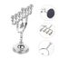 BIUDECO Chanukkah-Menorah-Zweige, Kerzenhalter, dekorativer Hanukah-Kerzenhalter, Schreibtisch-Tischplatte, elegante Urlaubsdekoration