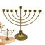 Menorah-Kerzenhalter, Hanukka, Kerzenhalter Hanukka für Kerzen mit einem Durchmesser von 0,51 Zoll (0,51 Zoll), abnehmbare Menora mit 7/9 Zweigen, Vintage Menora aus Hanukkah-Eisen für Schabbat,