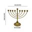 Menorah-Kerzenhalter, Hanukka, Kerzenhalter Hanukka für Kerzen mit einem Durchmesser von 0,51 Zoll (0,51 Zoll), abnehmbare Menora mit 7/9 Zweigen, Vintage Menora aus Hanukkah-Eisen für Schabbat,