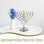 BESPORTBLE Hanukkah Menorah Chanukka 9 Zweig Kerzenhalter Jüdischer Kerzenständer Dekorativer Kerzenhalter Metallkandelaber Tischdekoration Für Hochzeitstischdekoration