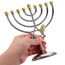 BESPORTBLE Hanukkah Menorah Chanukka 9 Zweig Kerzenhalter Jüdischer Kerzenständer Dekorativer Kerzenhalter Metallkandelaber Tischdekoration Für Hochzeitstischdekoration