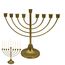 Menorah-Kerzenhalter, Hanukka, Kerzenhalter Hanukka für Kerzen mit einem Durchmesser von 0,51 Zoll (0,51 Zoll), abnehmbare Menora mit 7/9 Zweigen, Vintage Menora aus Hanukkah-Eisen für Schabbat,