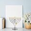 BESPORTBLE Hanukkah Menorah Chanukka 9 Zweig Kerzenhalter Jüdischer Kerzenständer Dekorativer Kerzenhalter Metallkandelaber Tischdekoration Für Hochzeitstischdekoration