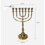 Salomons Menorah 35,6 cm hohes Messing, 7 Zweige, Menora Kerzen, Marke: Salomons Menora, The Light Within Your Home