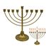 Menorah-Kerzenhalter, Hanukka, Kerzenhalter Hanukka für Kerzen mit einem Durchmesser von 0,51 Zoll (0,51 Zoll), abnehmbare Menora mit 7/9 Zweigen, Vintage Menora aus Hanukkah-Eisen für Schabbat,