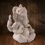Kitchnexus Ganesha Buddha Statue Kleine Sandstein Skulptur Elefant Statue Buddha Figur als Dekor und Geschenk