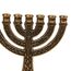 Fopytu Mini 7-Branch Menorah Kerzenhalter Für Schabbat, Tabernakel, Jüdische Kerzenhalter Home Decor Ornamente Tisch Herzstück Display