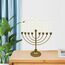 Menorah-Kerzenhalter, Hanukka, Kerzenhalter Hanukka für Kerzen mit einem Durchmesser von 0,51 Zoll (0,51 Zoll), abnehmbare Menora mit 7/9 Zweigen, Vintage Menora aus Hanukkah-Eisen für Schabbat,