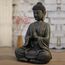 Zen'Light - Große Zen Buddha-Statue (40 cm) - Hervorragendes Finish, Patina-Anstrich, Harz - Schönes Objekt zur Dekoration und Feng Shui für das Haus, Bronze