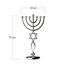 Ananadashop Kerzenhalter Silber Stern David Judaica 7 Zweige israelische Menorah Hanukka