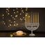 Ner Mitzvah Vintage-Aluminium-Kerze Menorah Passend für all Chanukka Kerzen Alten Jerusalem Design mit antiker Finish Gold