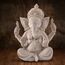 Kitchnexus Ganesha Buddha Statue Kleine Sandstein Skulptur Elefant Statue Buddha Figur als Dekor und Geschenk