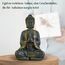 Zen'Light - Große Zen Buddha-Statue (40 cm) - Hervorragendes Finish, Patina-Anstrich, Harz - Schönes Objekt zur Dekoration und Feng Shui für das Haus, Bronze