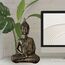 Thai Buddha Statue - Statuette Zen und Feng Shui Dekoration - Bringt eine beruhigende und entspannende Atmosphäre in Ihr Zuhause - Statue Glücksbringer Farbe Bronze - Höhe: 21cm - Zen'Light