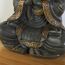 Zen'Light - Große Zen Buddha-Statue (40 cm) - Hervorragendes Finish, Patina-Anstrich, Harz - Schönes Objekt zur Dekoration und Feng Shui für das Haus, Bronze