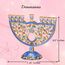 Matashi MTMNR13542 Menorah, handbemalt, Emaille, Blauer Granatapfel