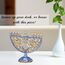 Matashi MTMNR13542 Menorah, handbemalt, Emaille, Blauer Granatapfel