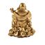 lachineuse - Goldene lachende Buddha-Statuette 7cm - Feng Shui Dekoration - Chinesisches Zen-Dekorationsobjekt für Zuhause, Büro - Glücksbringer Geschenkidee, Gold
