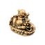 lachineuse - Lachende Buddha-Statue mit Kindern - 15 cm, goldfarben - Feng Shui-Dekoration - chinesisches Zen - Dekorationsobjekt für Innenbereich, Wohnzimmer - Geschenkidee China Asien Viel Glück
